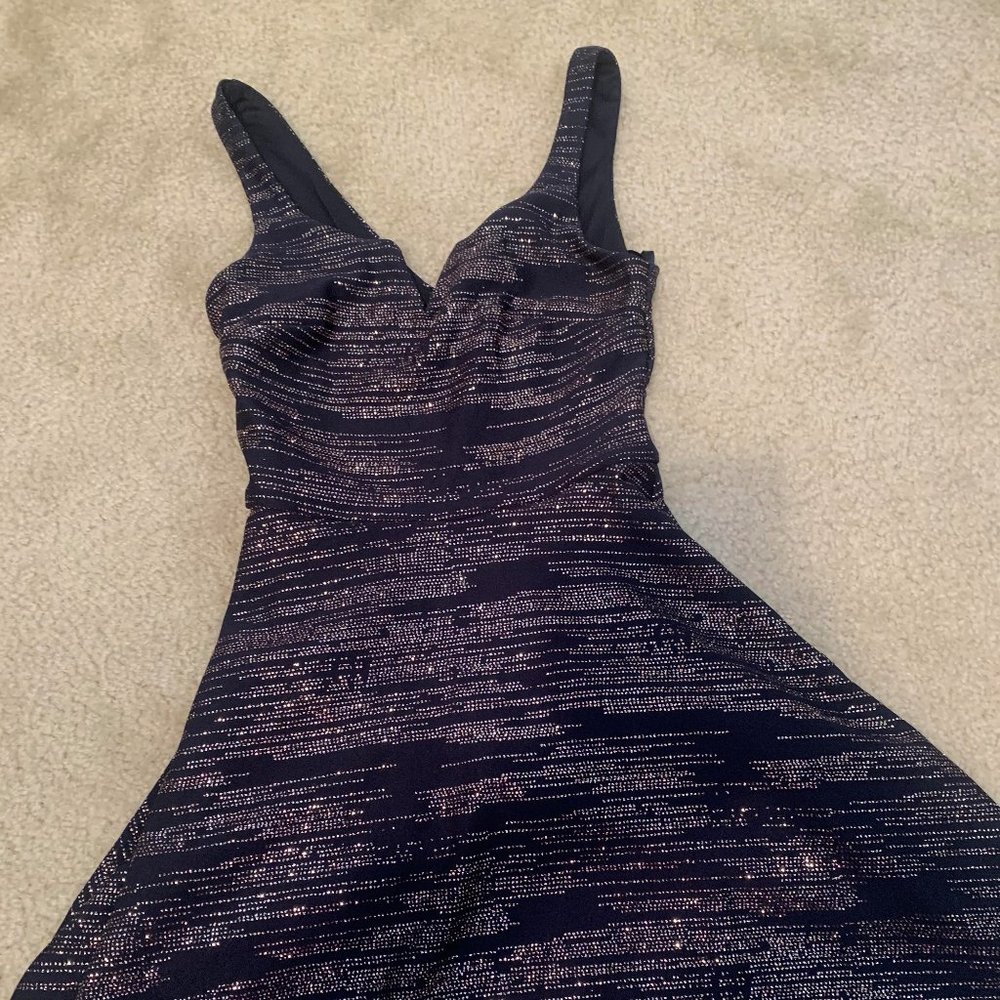 Navy Blue Sparkly Dress